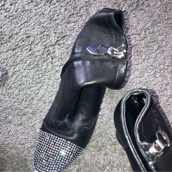 Rebecca Minkoff Crystal & Leather Ankle Boots - Picture 2 of 9